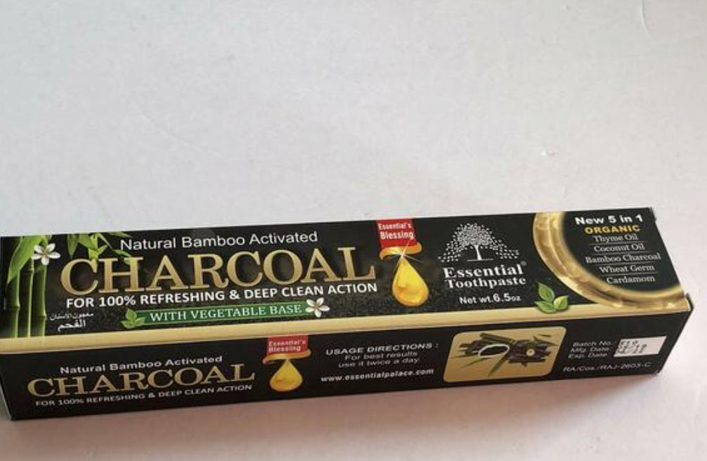 Charcoal Essential Toothpaste (100% Fluoride Free)