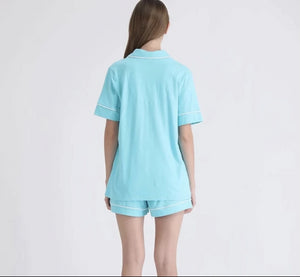 Solid jersey short sleeves pajama set