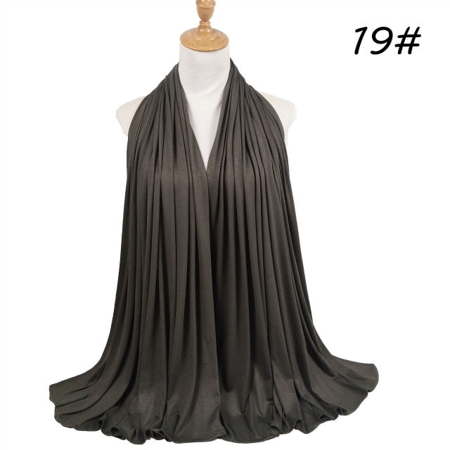 180*80 cm Maxi Cotton Jersey Abaya Hijab Scarf