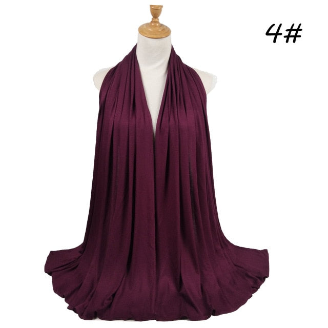 180*80 cm Maxi Cotton Jersey Abaya Hijab Scarf