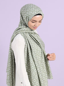 Line-5 Shawl Comfortable Stylish Hijab  Women's Silk Scarf