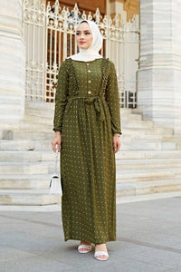 Dress Pıt Pıt Pattern Muslim Sets Fashion