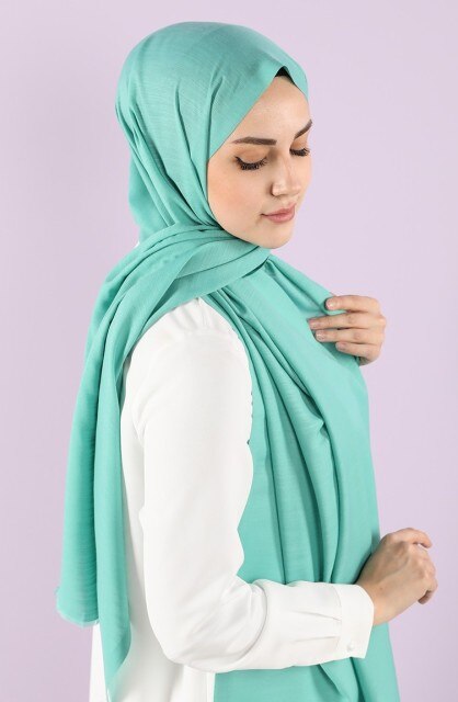 Plain Flamed Cotton Shawl Hijab