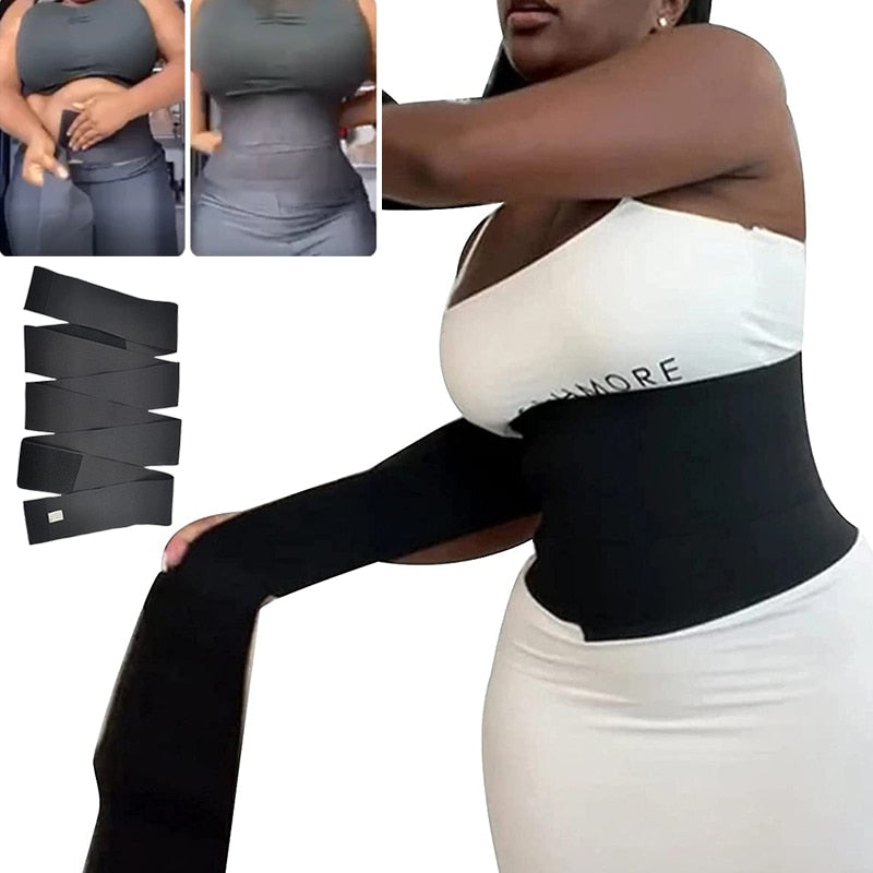 Snatch Me Up Bandage Wrap Women Slimming Sheath Stretch Bands Lumbar Support