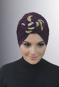 Rectangle Jersey  Shawl Turban Cap Headwear