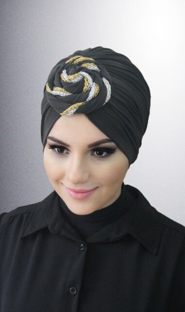 Rectangle Jersey  Shawl Turban Cap Headwear